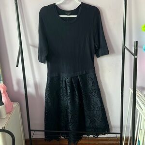 Ann Taylor Shirt Dress with Eyelet Skirt